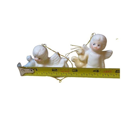 Bone China Angel Ornaments Set of 4 Ornaments - Picture 9 of 12
